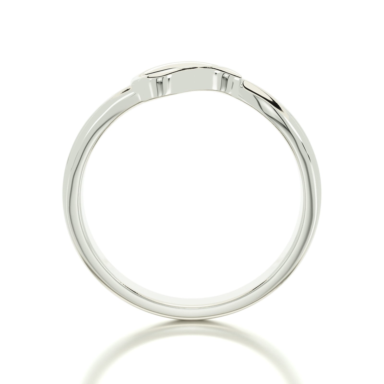 stackable drop shape gold 925 Sterling Silver ring - Image 2