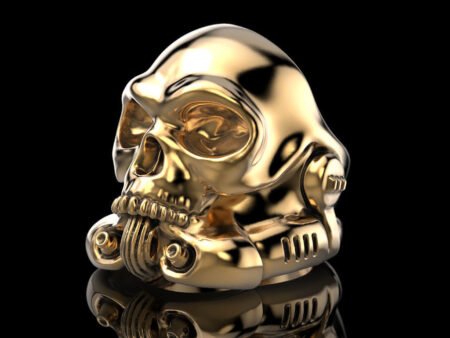 Stormtrooper skull 925 Sterling Silver ring