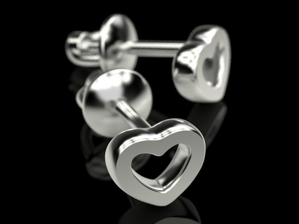 Stud earrings Hearts - Image 3
