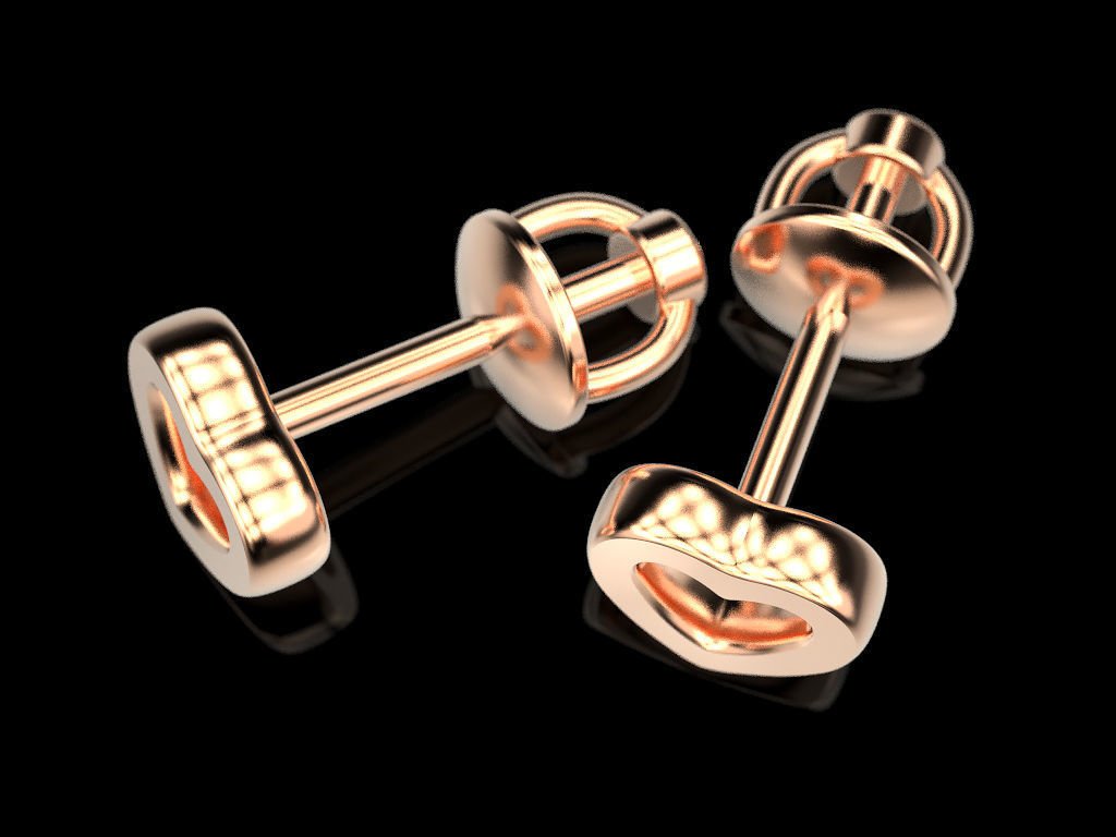 Stud earrings Hearts