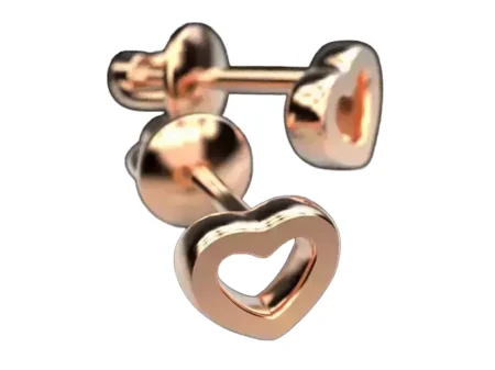 Stud earrings Hearts