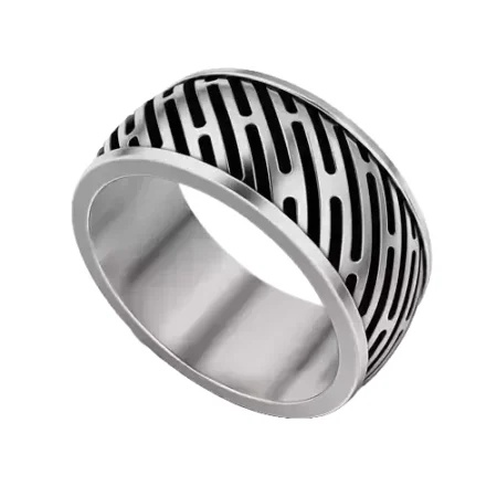 Urban Stripes 925 Sterling Silver Ring