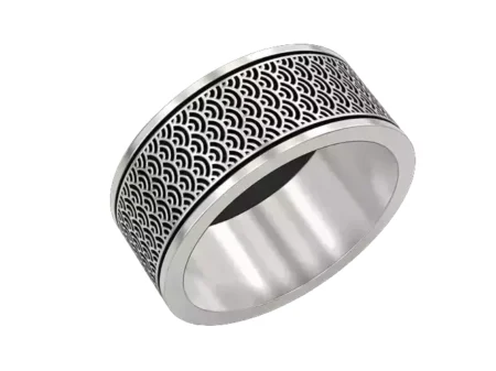 Wave Patterns 925 Sterling Silver Ring