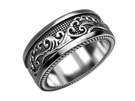 Wonderful waves 925 Sterling Silver ring